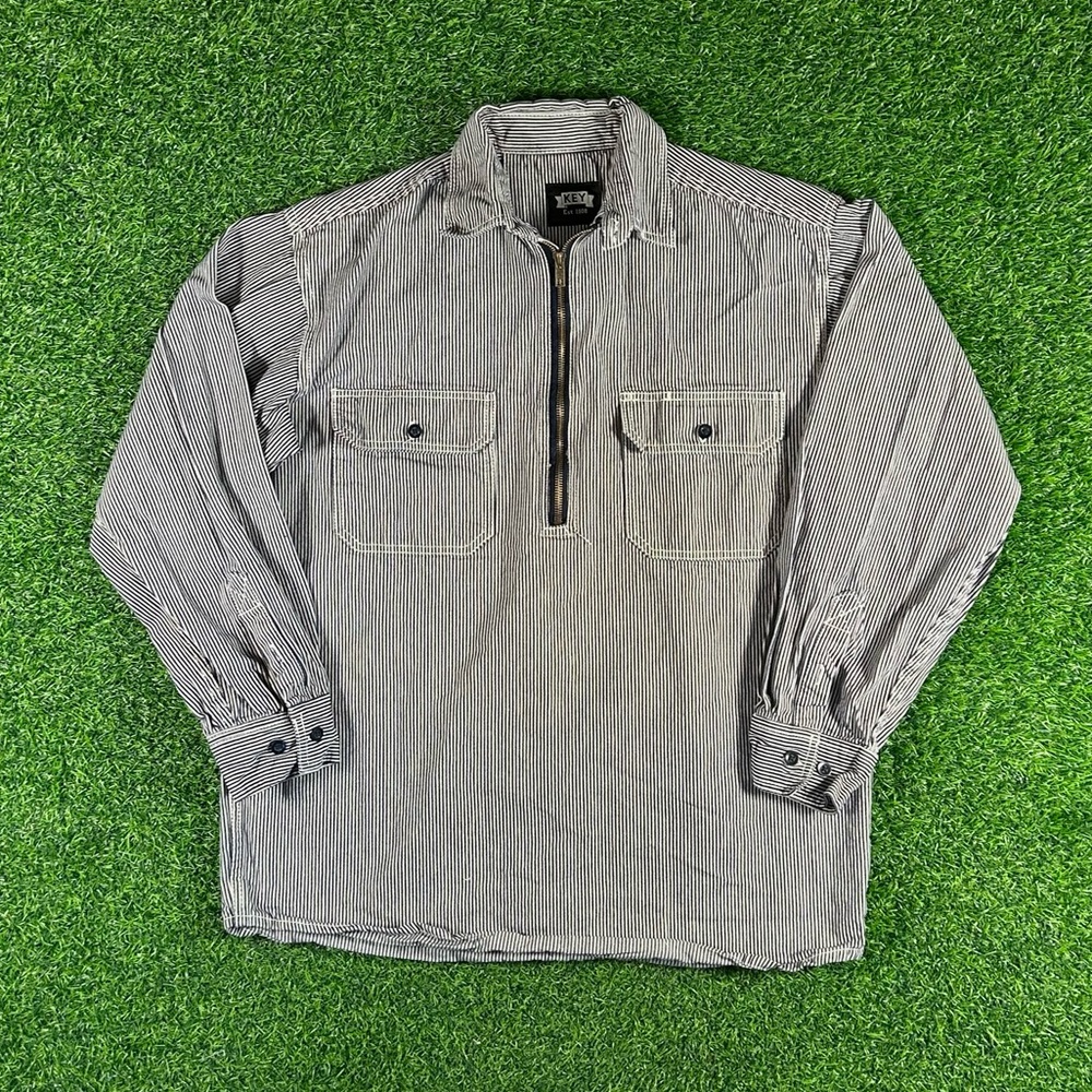 Key logger stripe shirt jacket